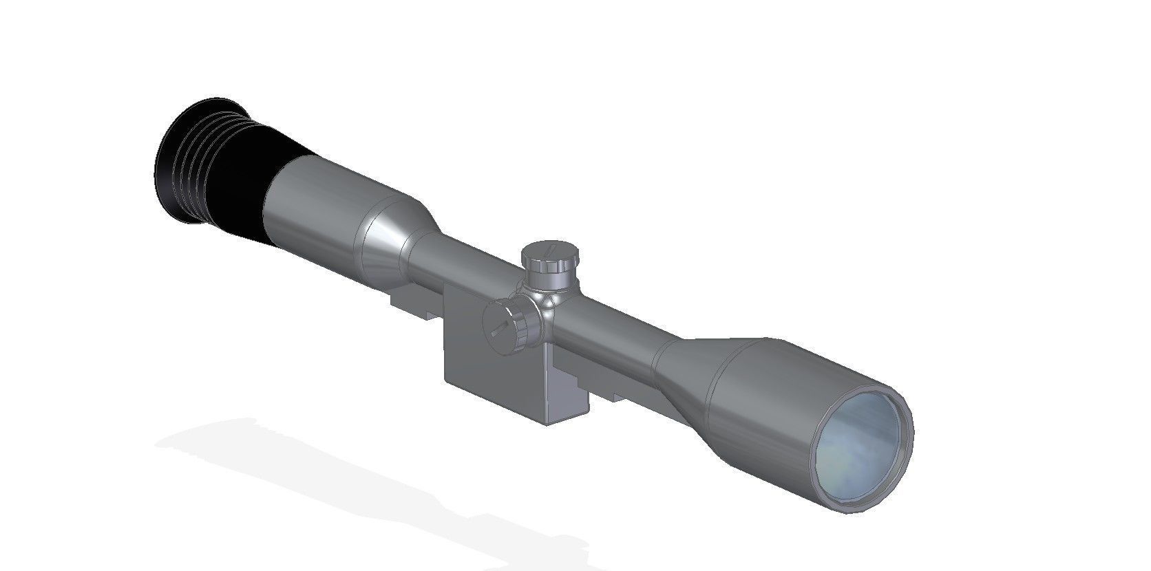 MSG-90 sniper rifle 3D model_19