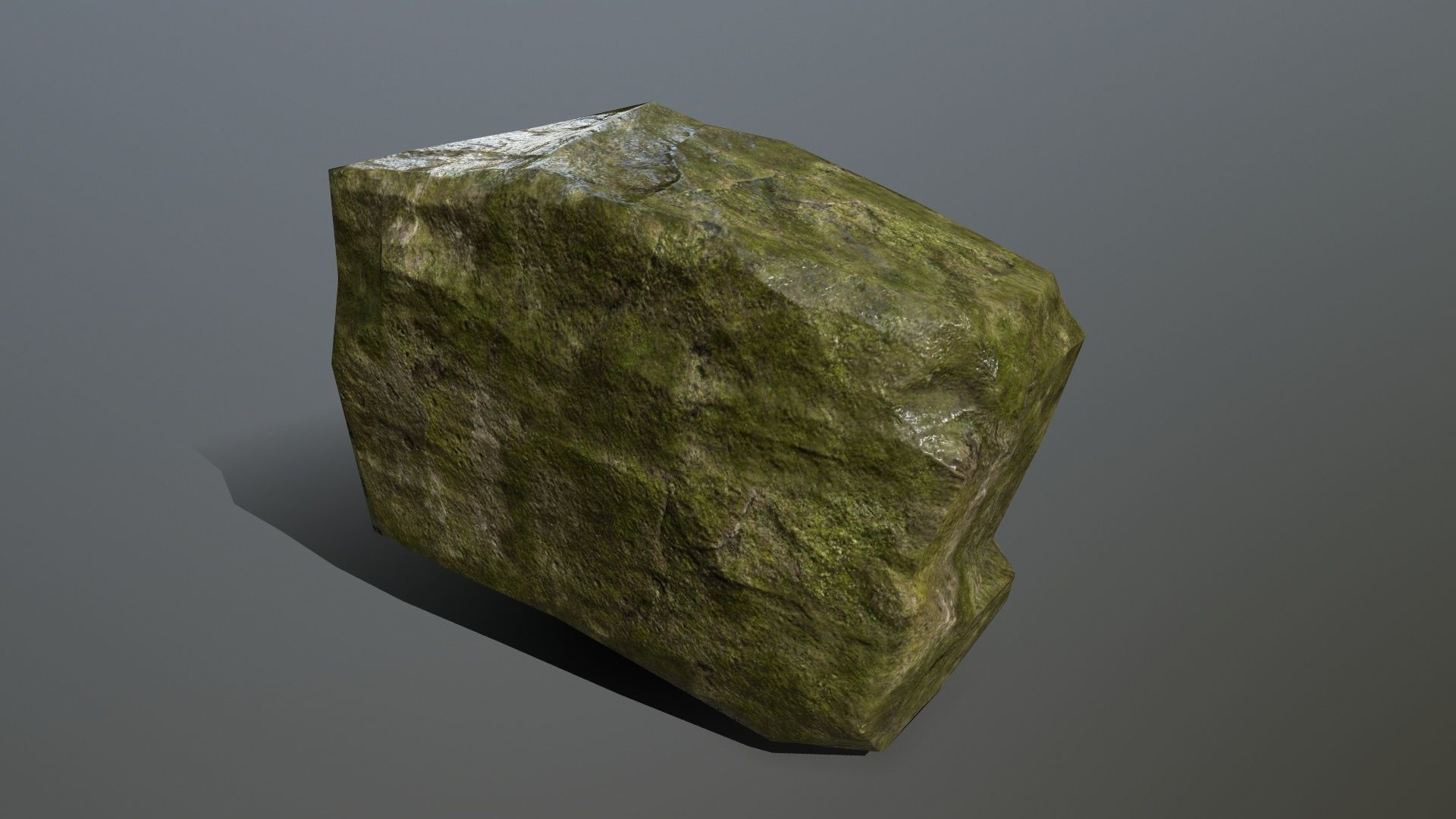 Rock Set Low-poly 3D model_4
