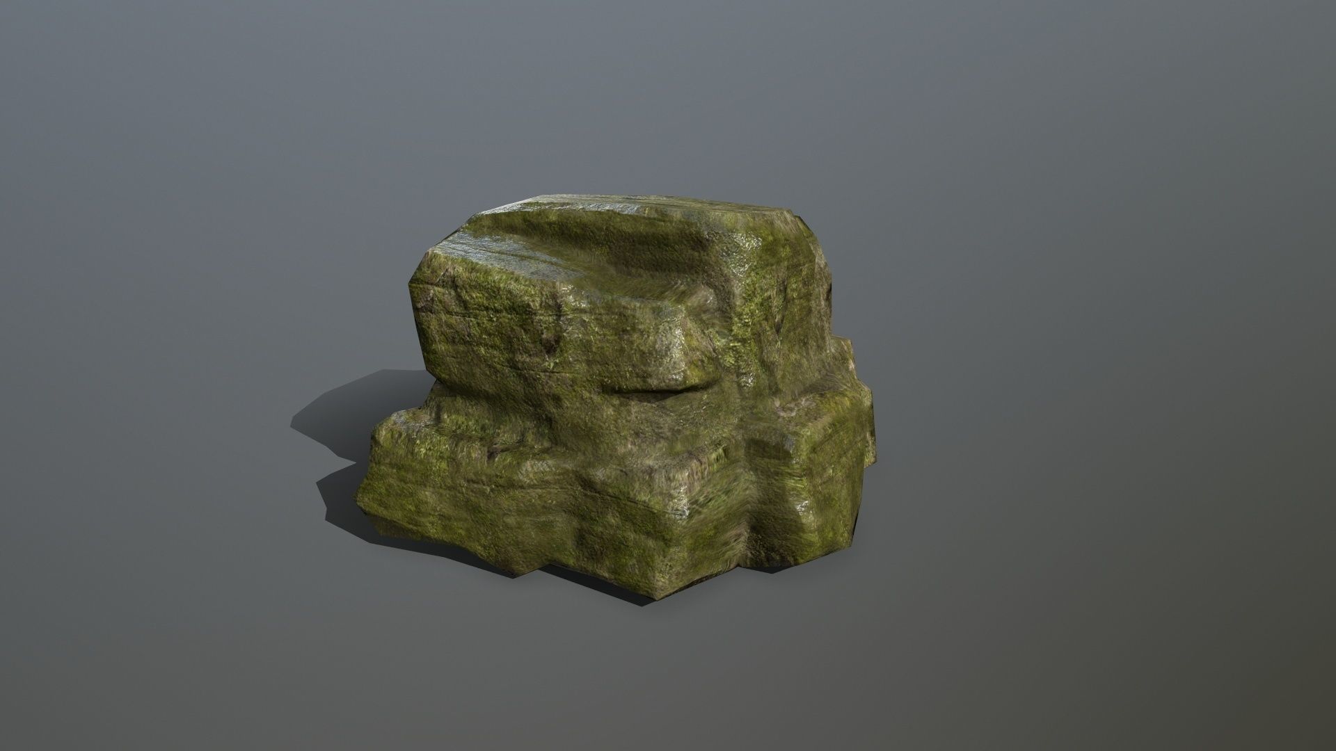 Rock Set Low-poly 3D model_10