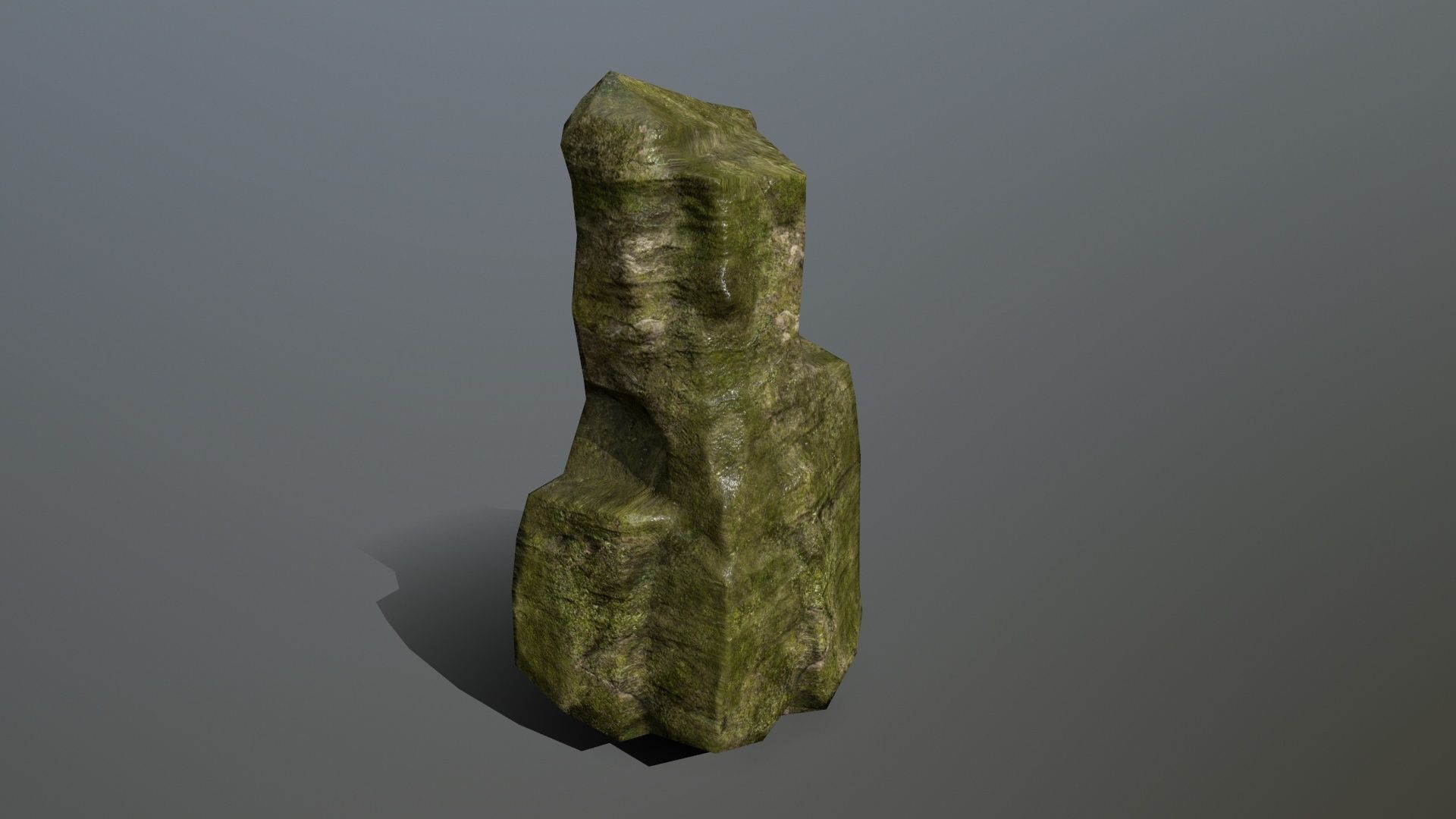 Rock Set Low-poly 3D model_9