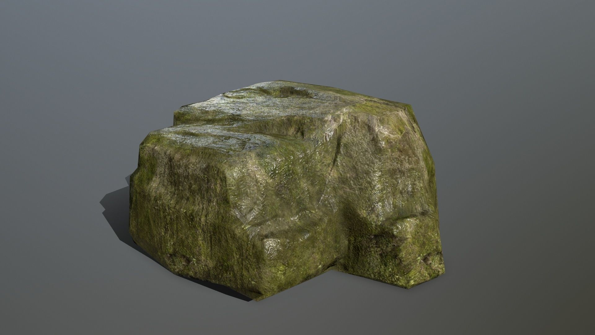 Rock Set Low-poly 3D model_8