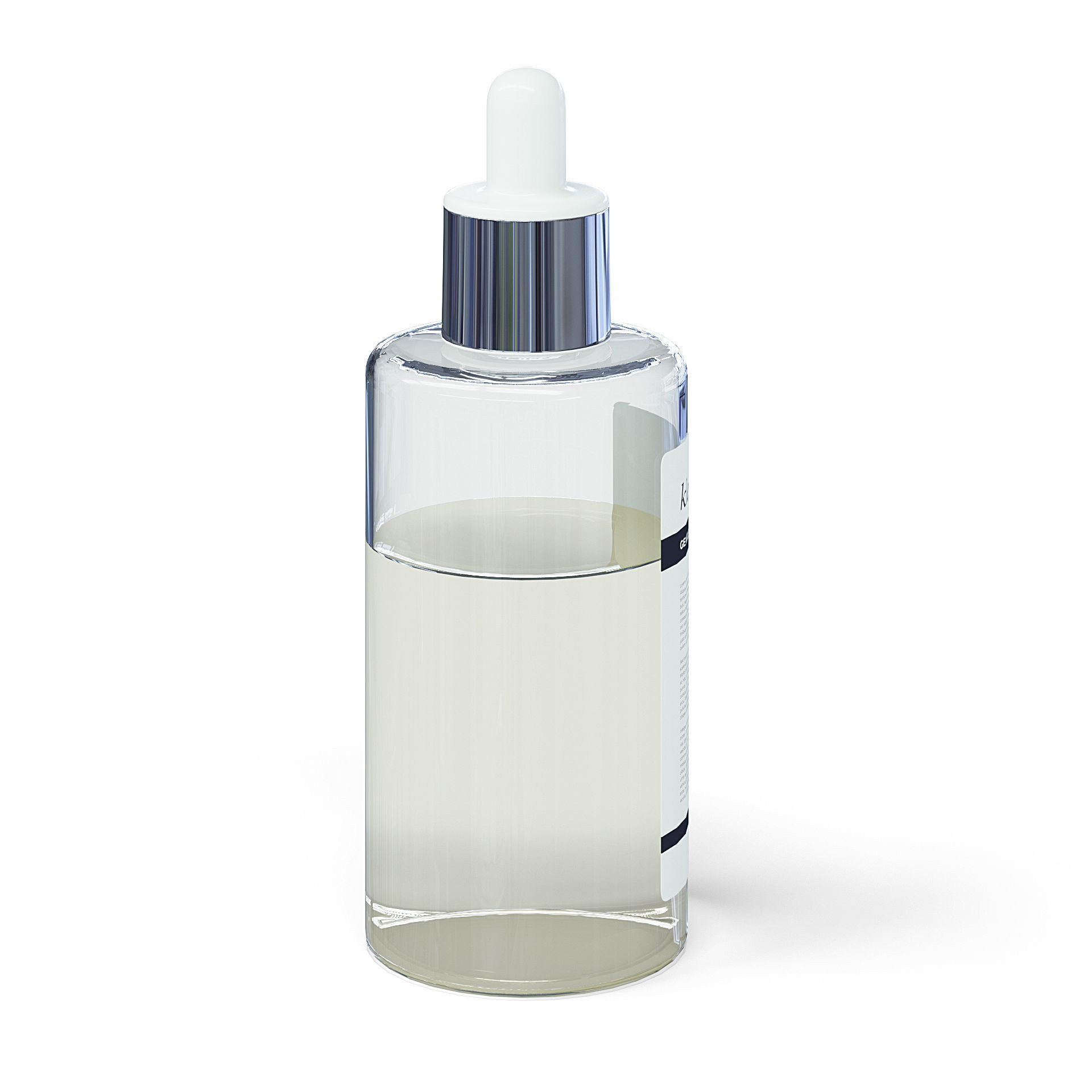 Cleaner 3D Model hyaluronic acid serum bottle 3D model_1