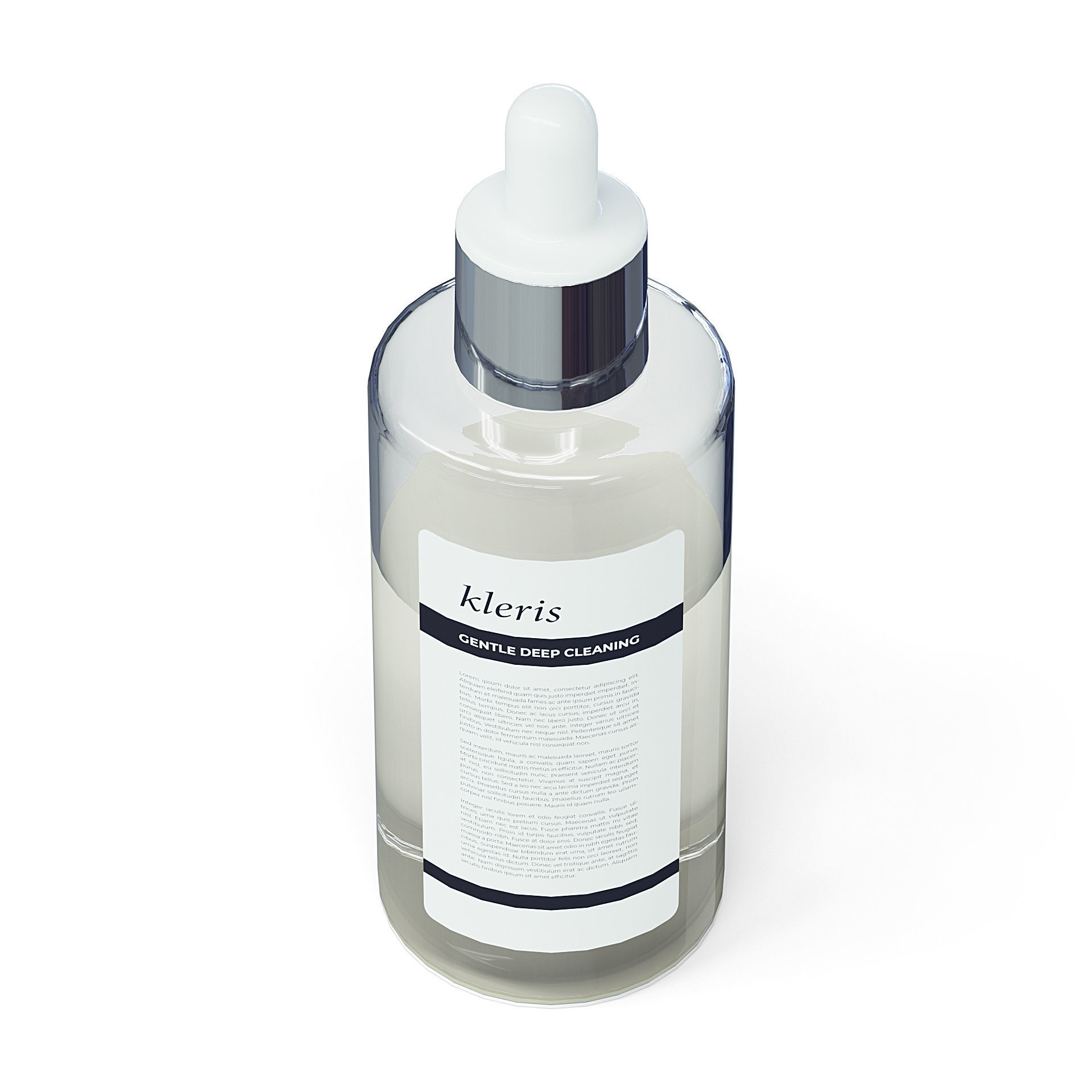 Cleaner 3D Model hyaluronic acid serum bottle 3D model_2