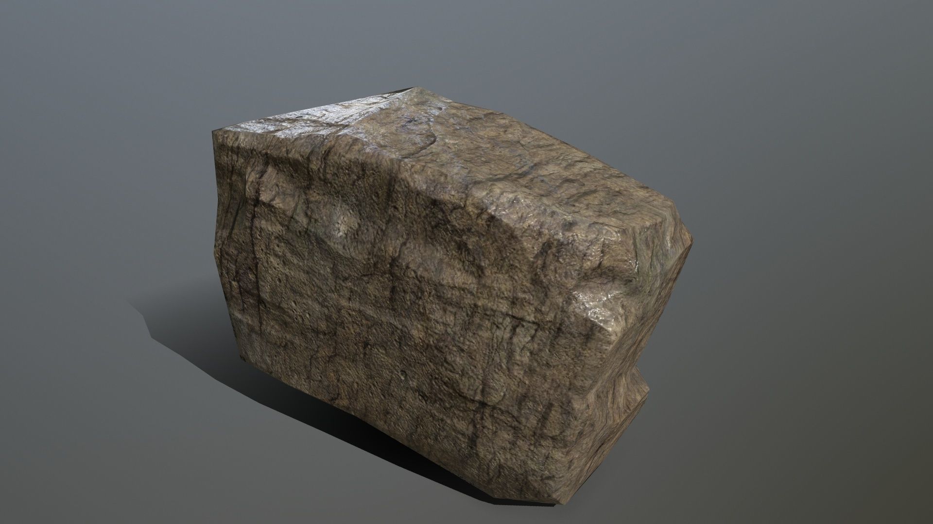 Rock Set Low-poly 3D model_12