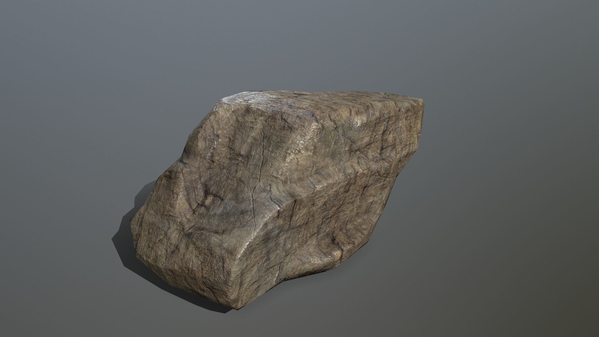 Rock Set Low-poly 3D model_9
