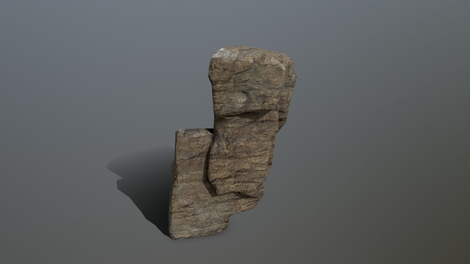 Rock Set Low-poly 3D model_3