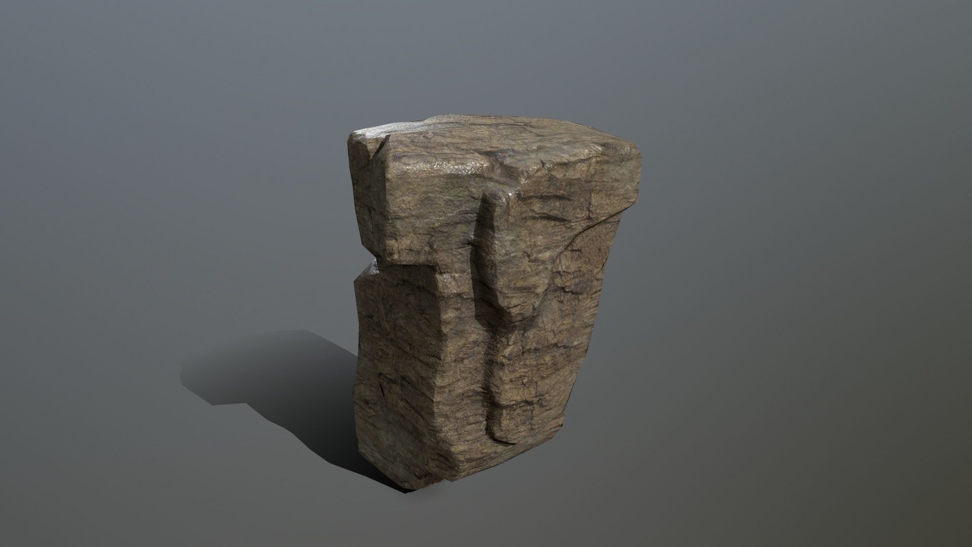 Rock Set Low-poly 3D model_4