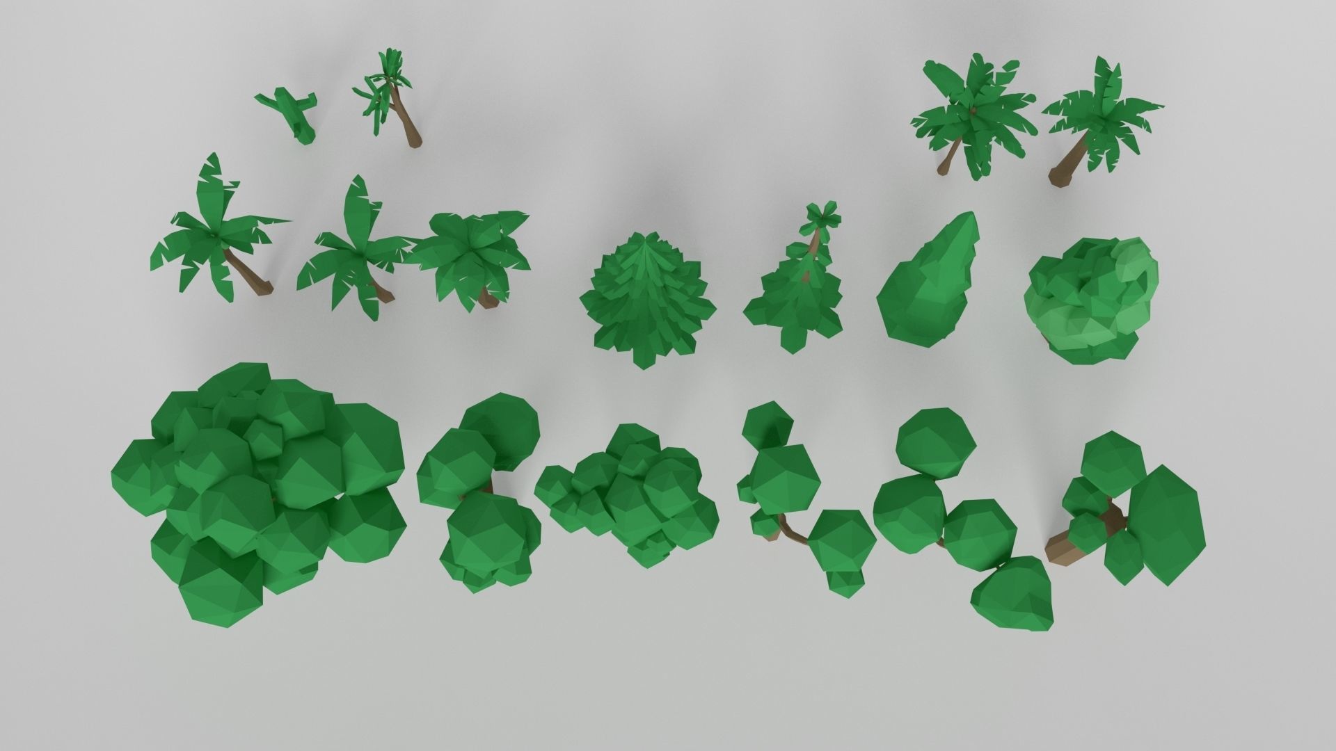 Low Poly Tree Pack Low-poly 3D model_4