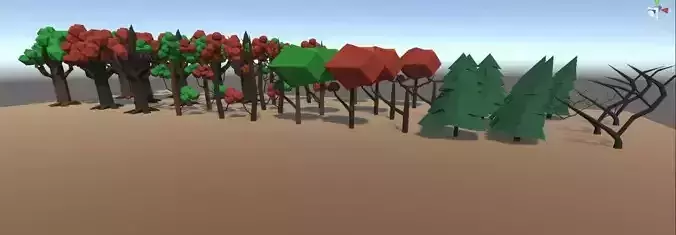 Low poly Trees christmas tree
