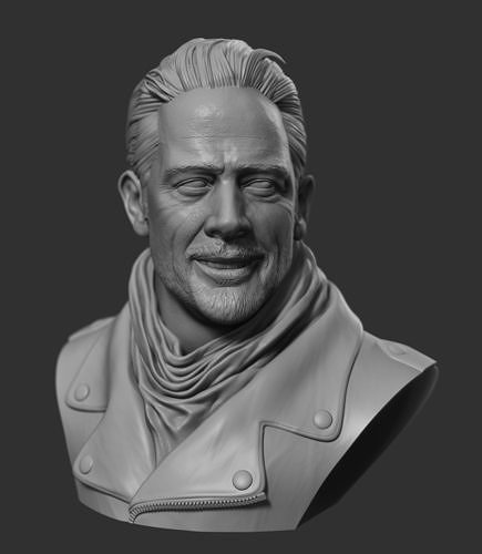 Negan - The Walking Dead Head Bust 3D print model