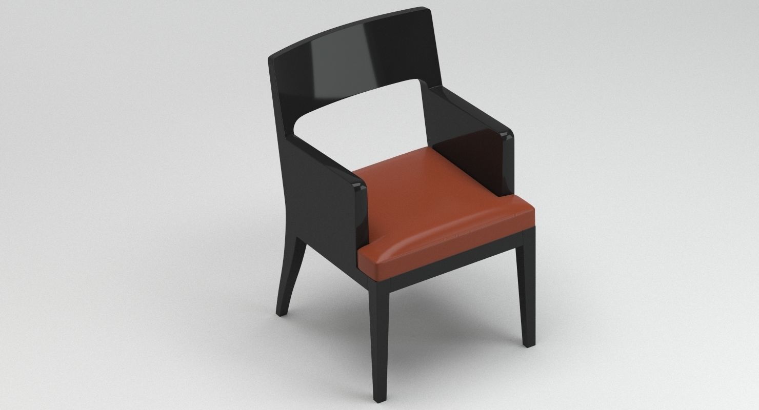 Christian Liaigre Musc Armchair 3D model_4