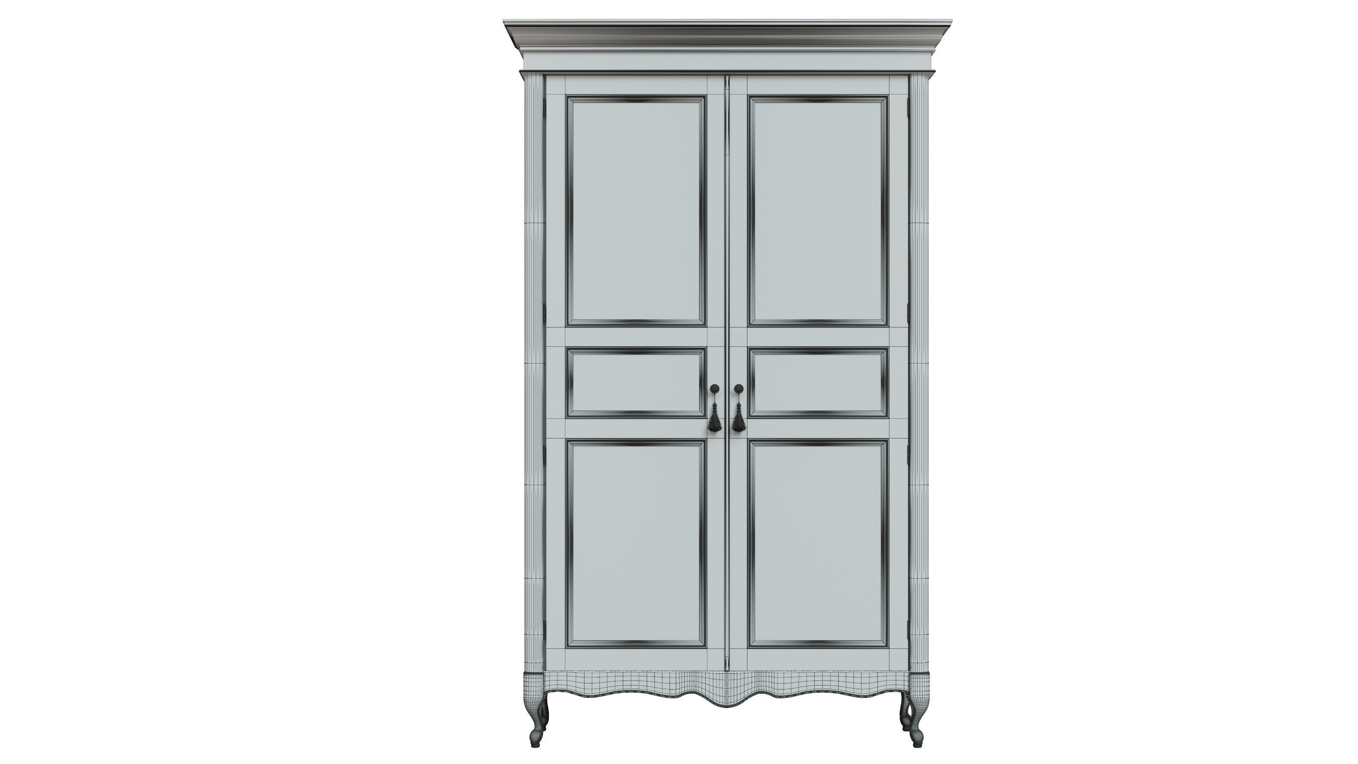 classic cabinet 03 05 3D model_6