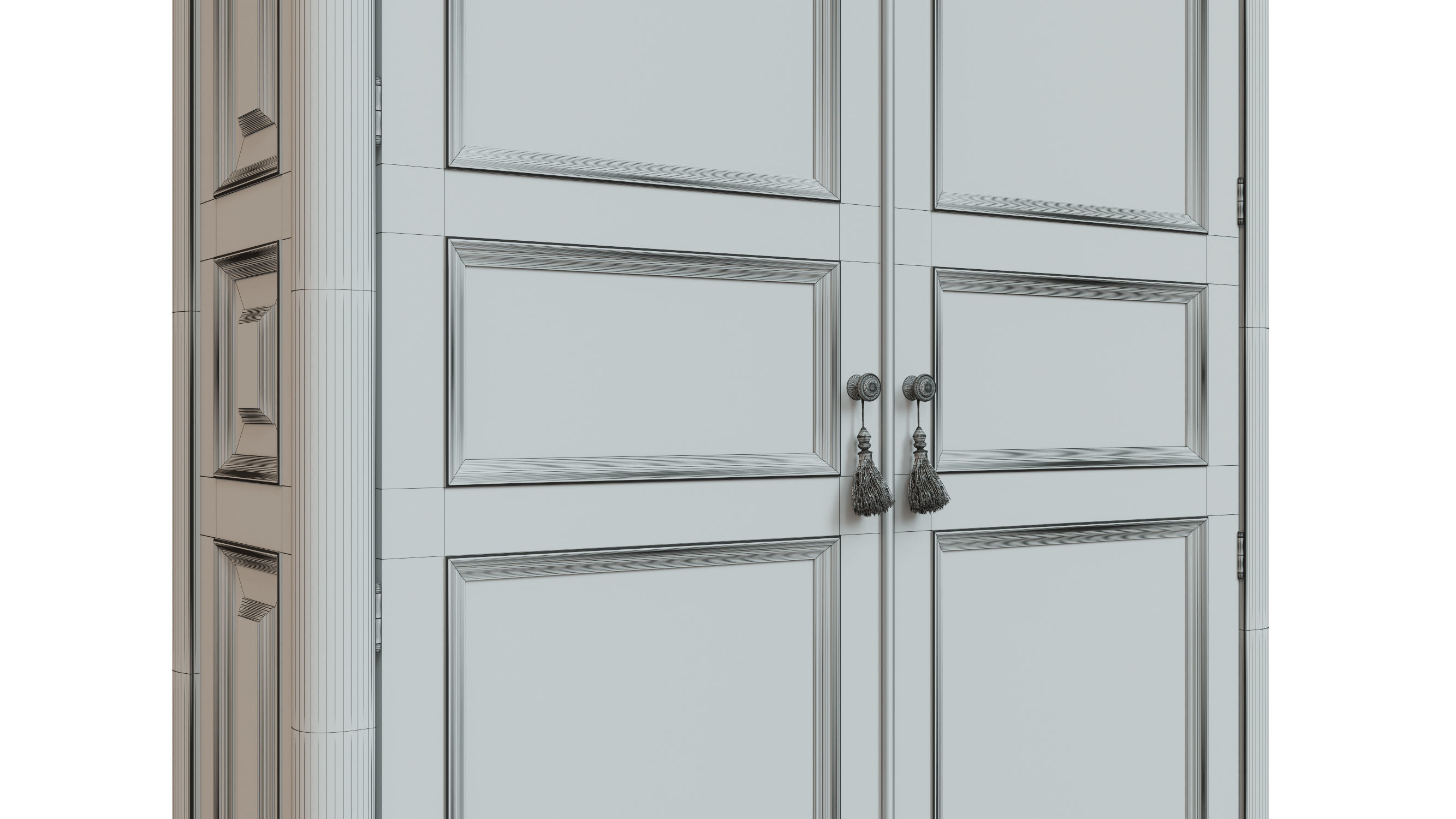 classic cabinet 03 05 3D model_8
