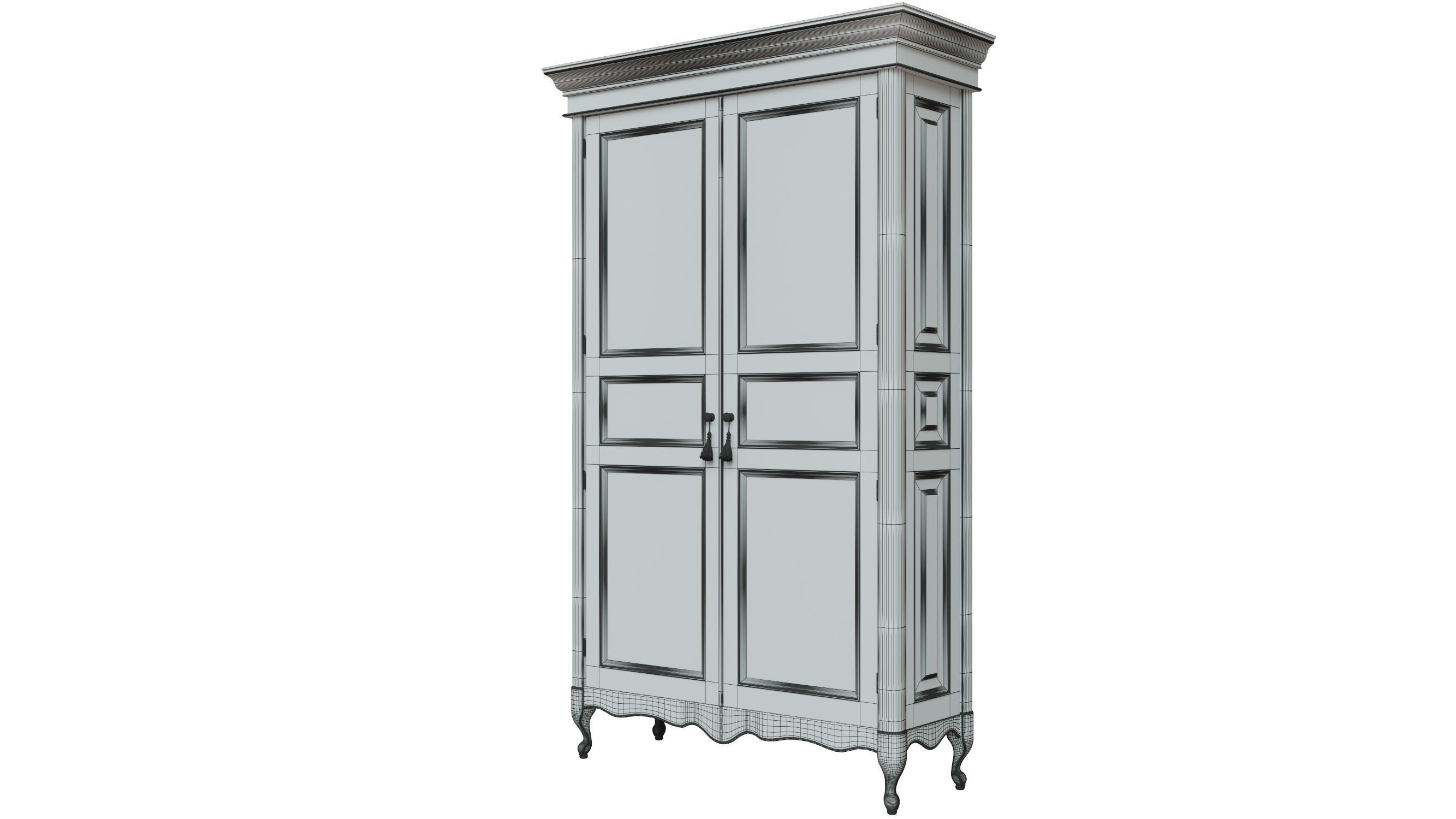 classic cabinet 03 05 3D model_10