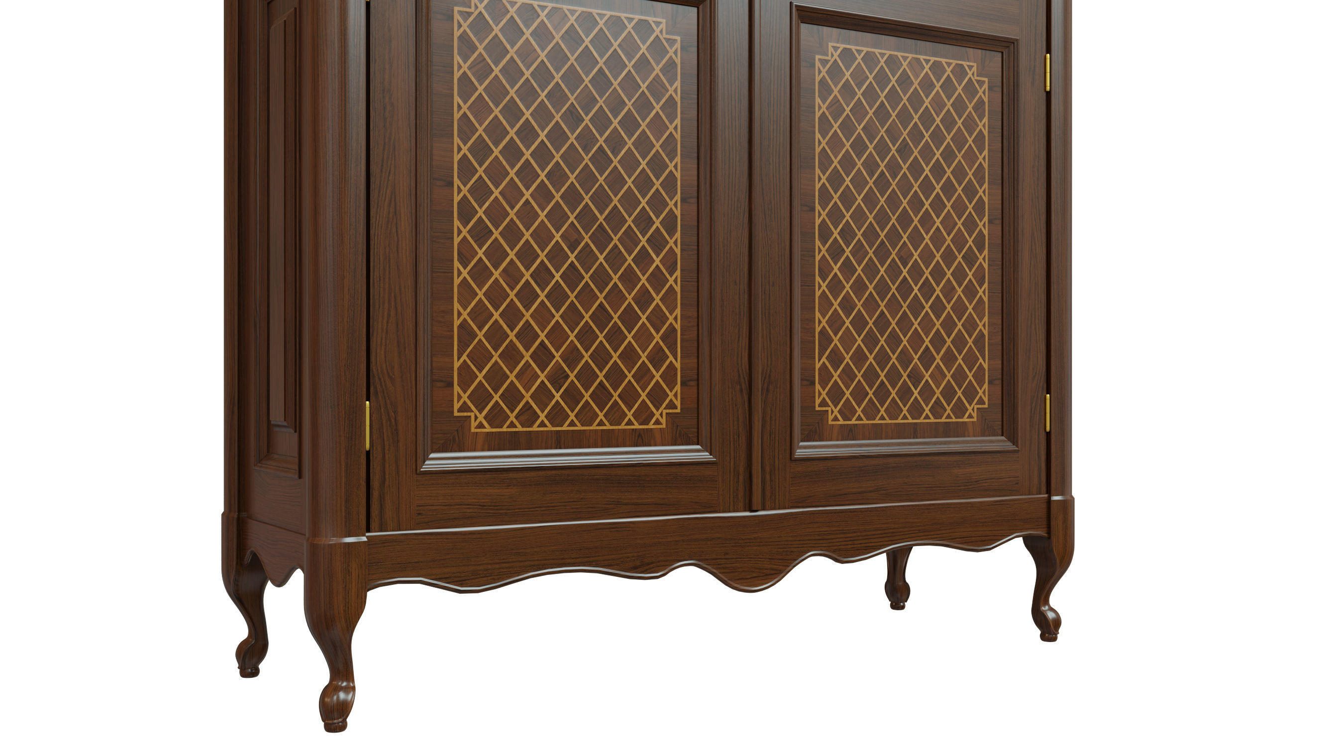 classic cabinet 03 05 3D model_2