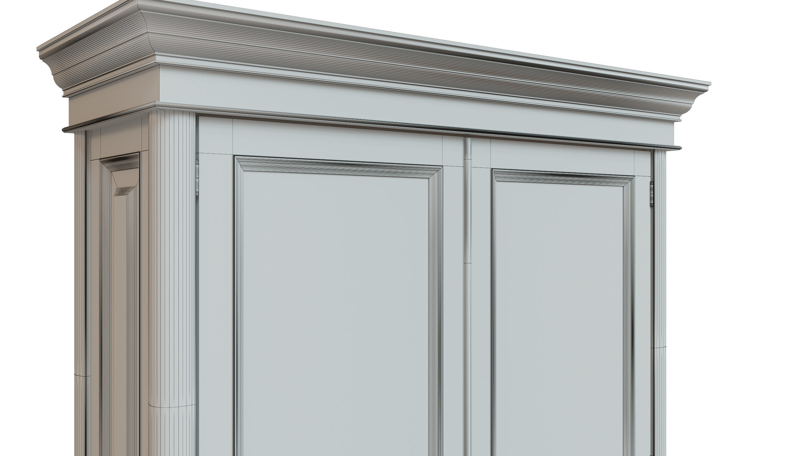 classic cabinet 03 05 3D model_7
