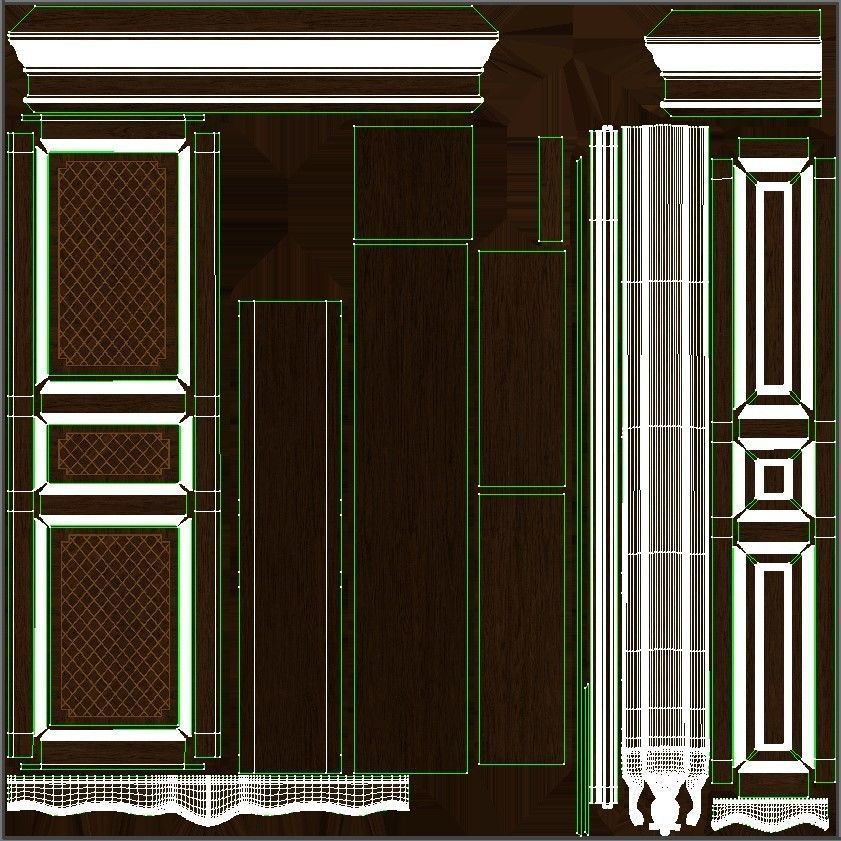 classic cabinet 03 05 3D model_13