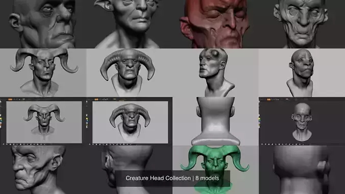 Creature Head Collection 