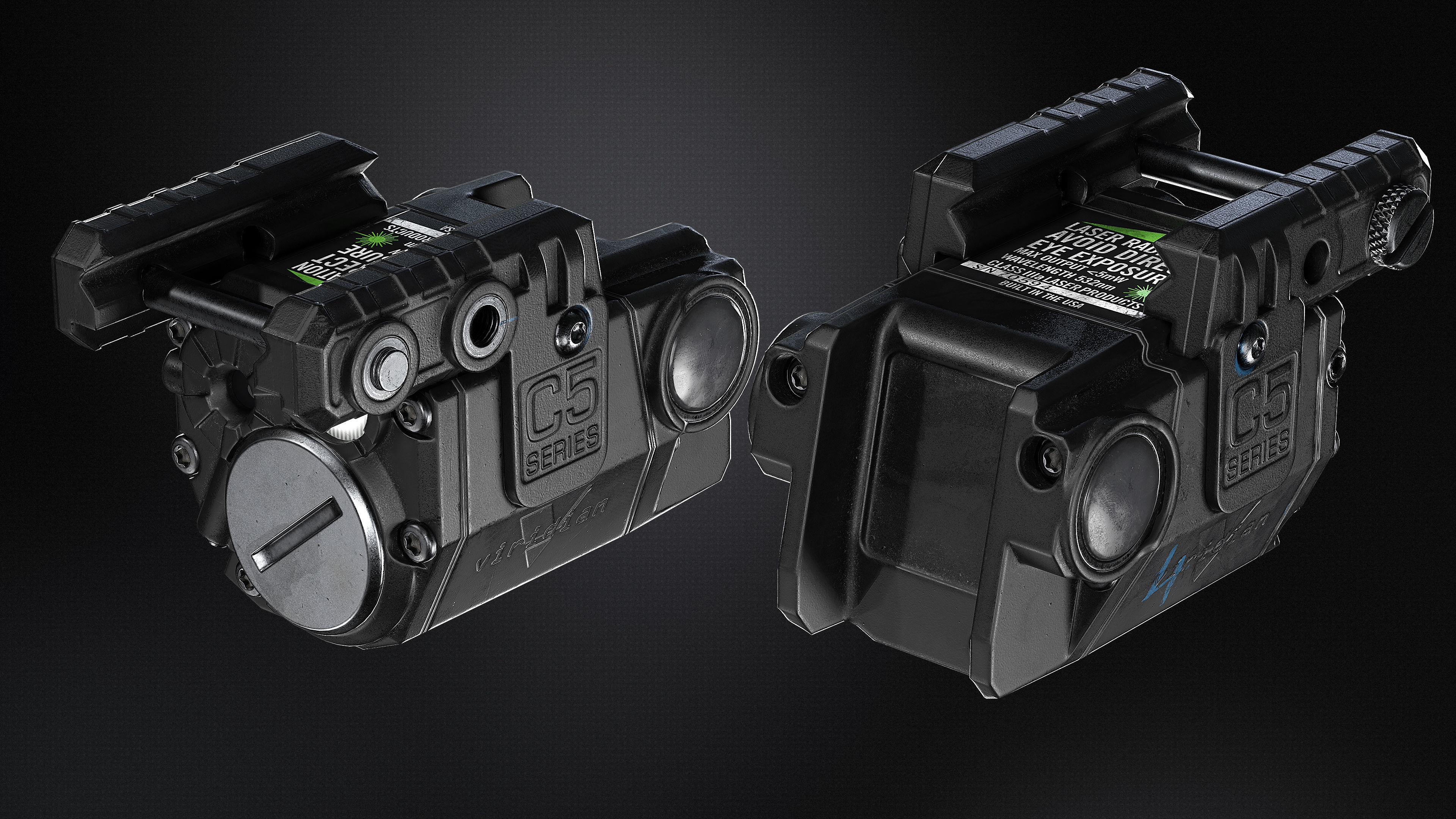 Viridian C5L Laser -  light Low-poly 3D model_3