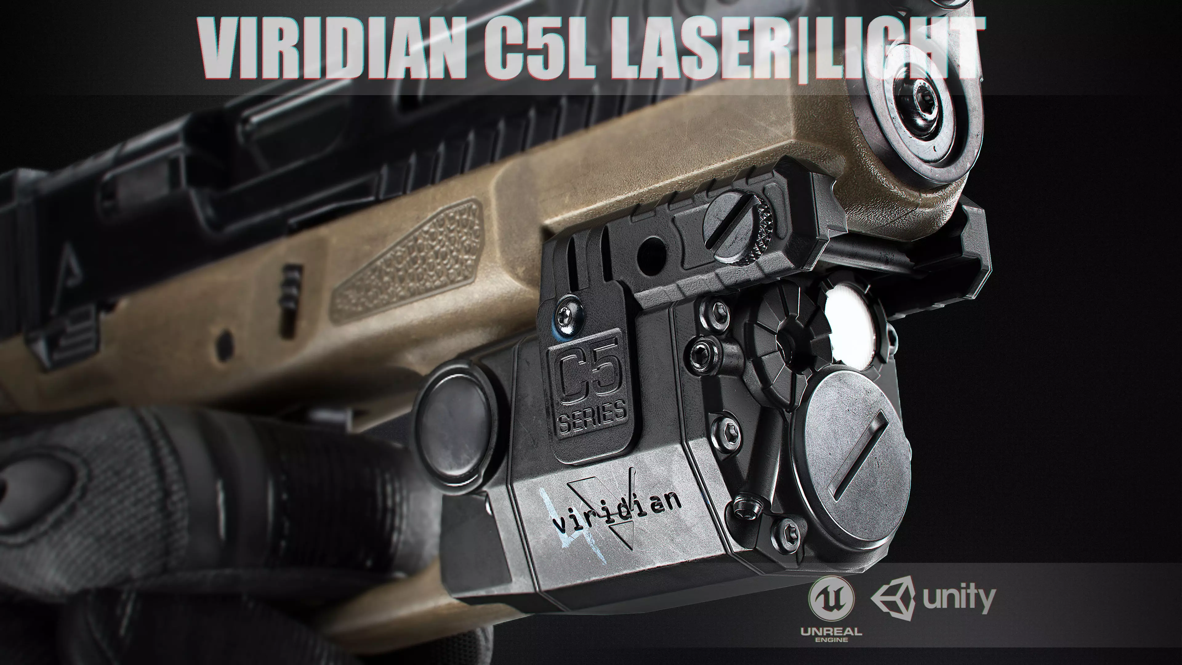 Viridian C5L Laser -  light Low-poly 3D model_0