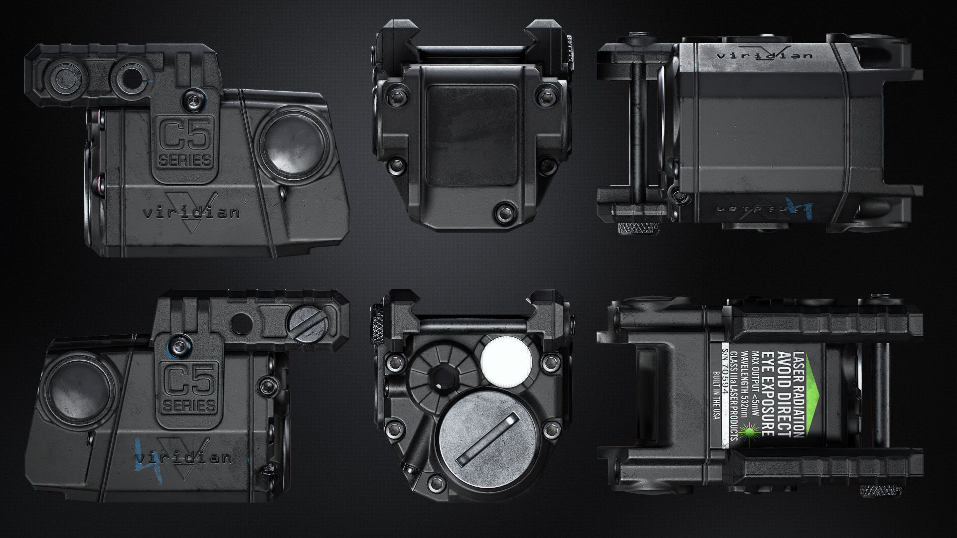 Viridian C5L Laser -  light Low-poly 3D model_2