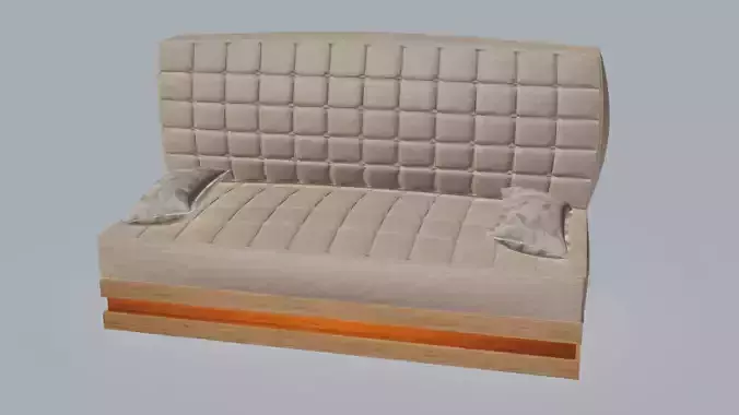Chesterfield armless sofa