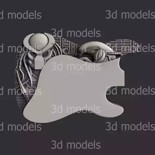 3d STL models for CNC router guitar2
