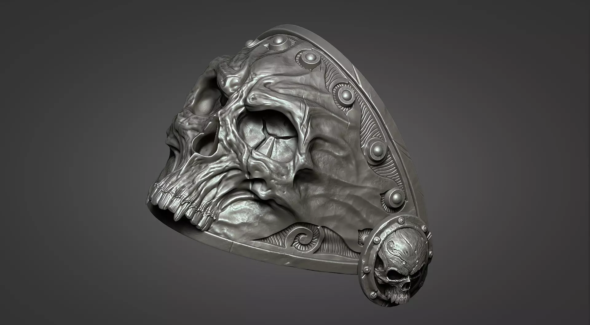 Lich King Armor - Right shoulder 3D print model