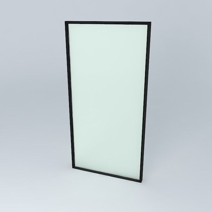 3d window with frame and glass very detail Free 3D model_1
