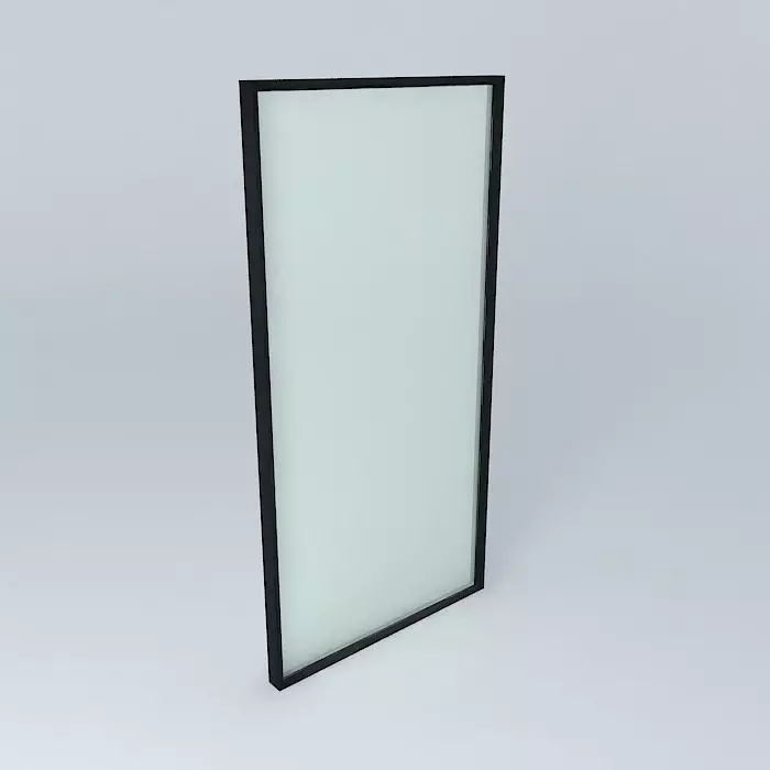 3d window with frame and glass very detail Free 3D model_0