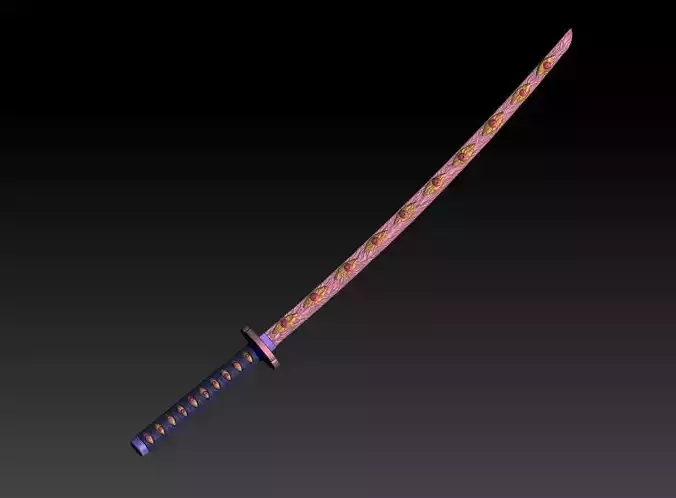 Kokushibo katana sword demon slayer Kimetsu no Yaiba