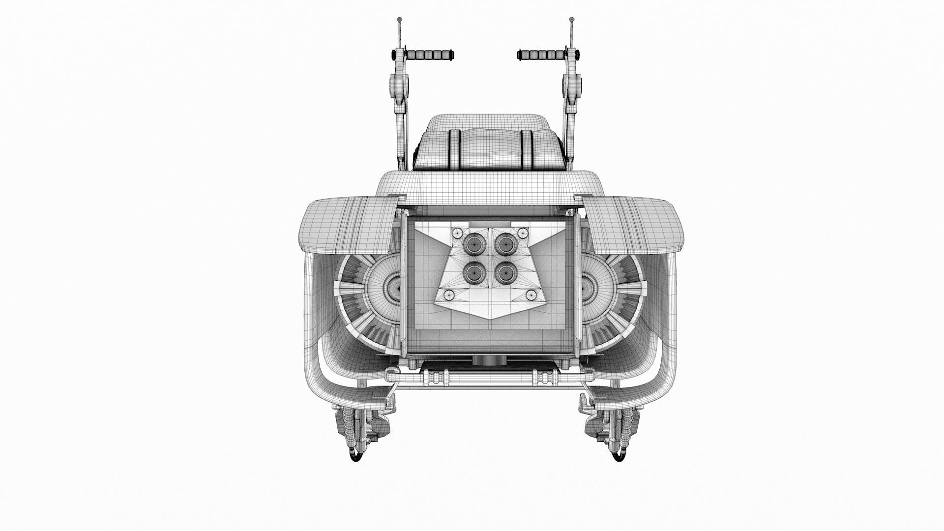 Star Wars - Speeder Bike 3D model_11