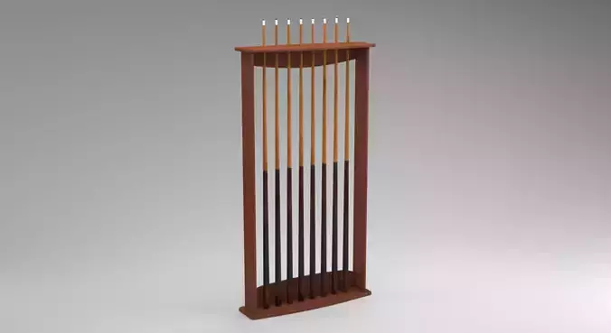 Billiard Stick Rack 01