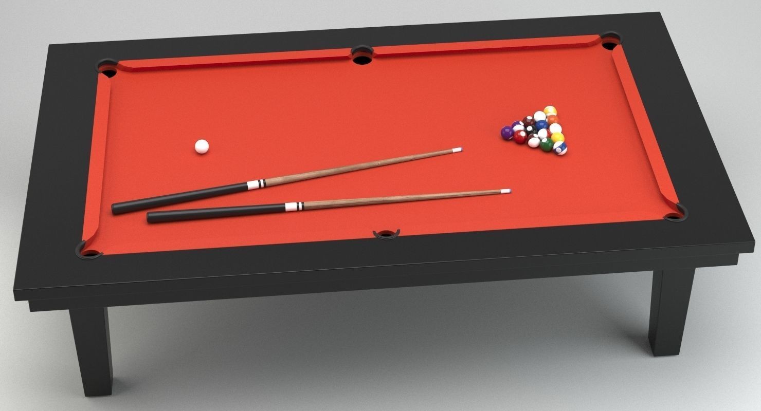 Billiard Table 01 3D model_2