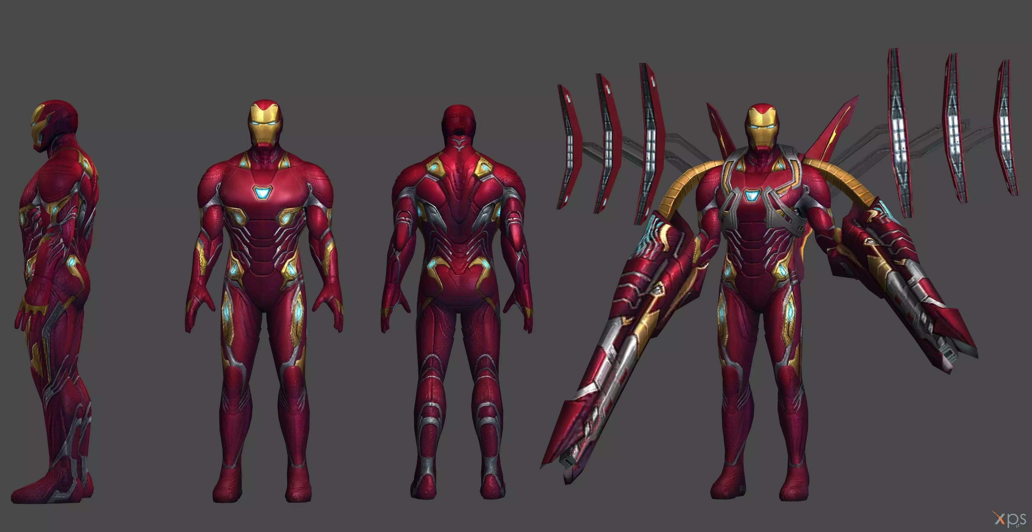 ironman armor complete mark 50 3D print model_0