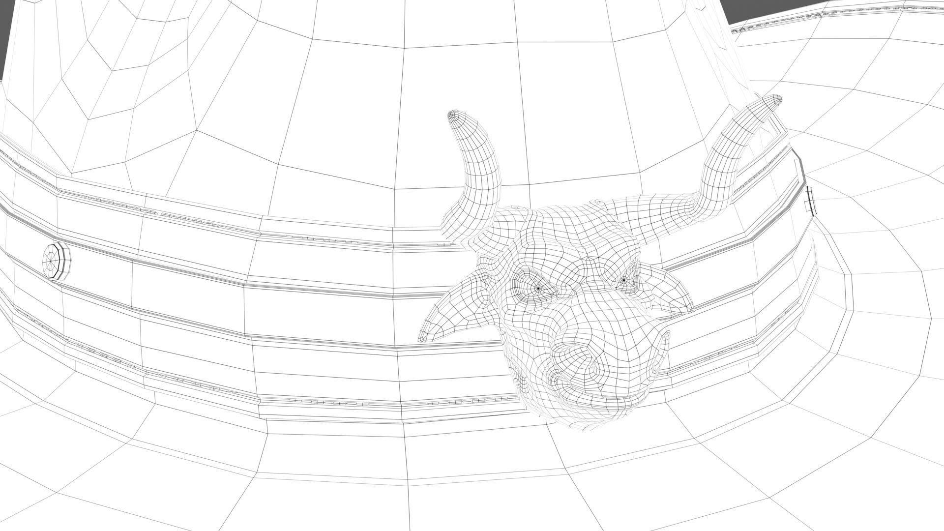 Cowboy Hat with the bull head 3D model_19