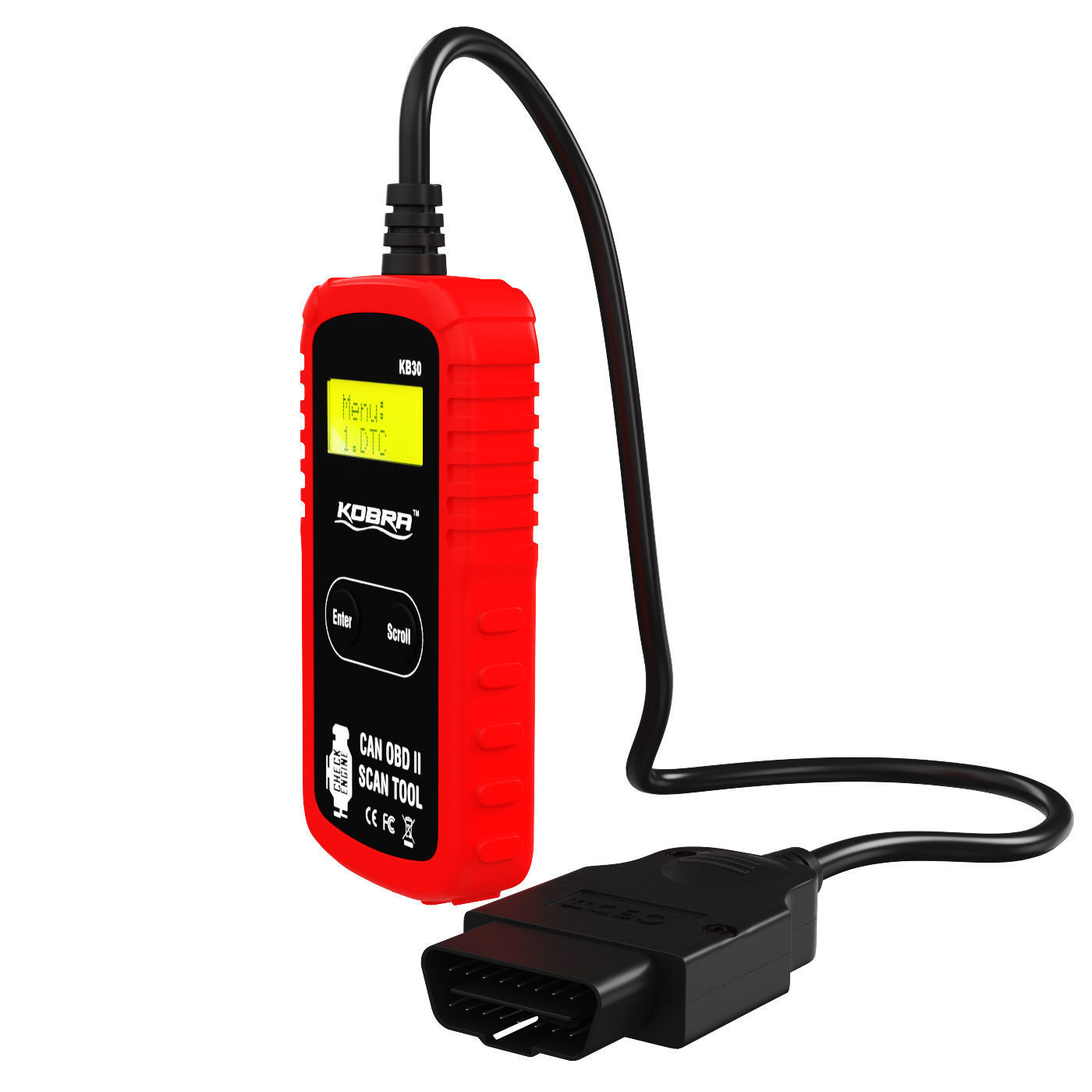 OBD2 Scanner Car Code Reader 3D model_3