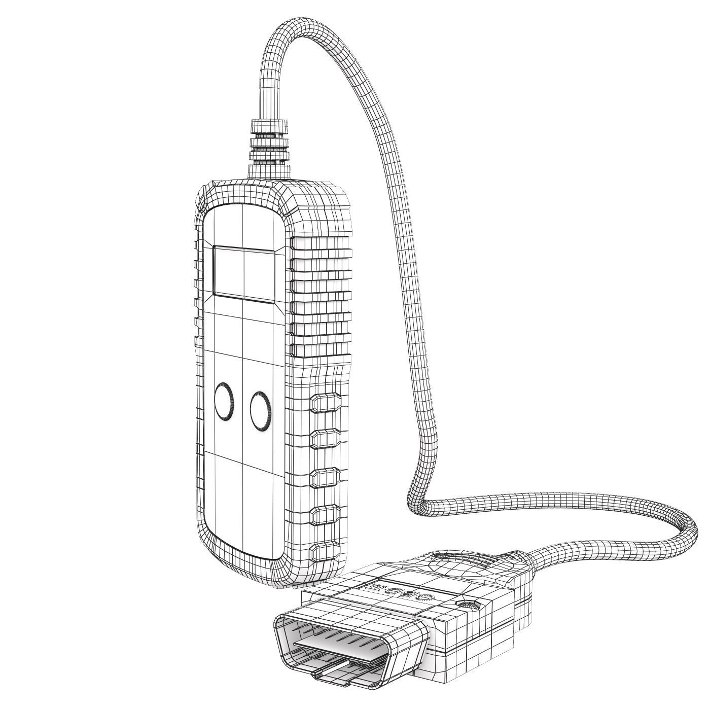 OBD2 Scanner Car Code Reader 3D model_7