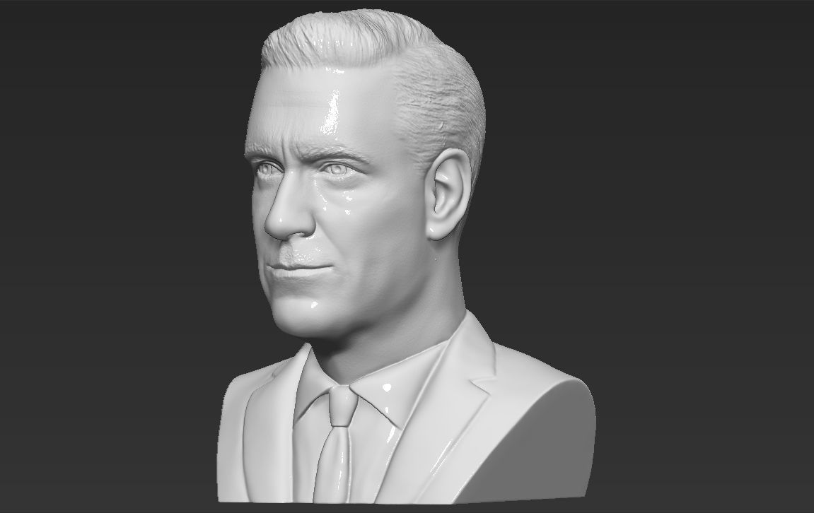 Don Draper Mad Men bust 3D printing ready stl obj 3D print model_2