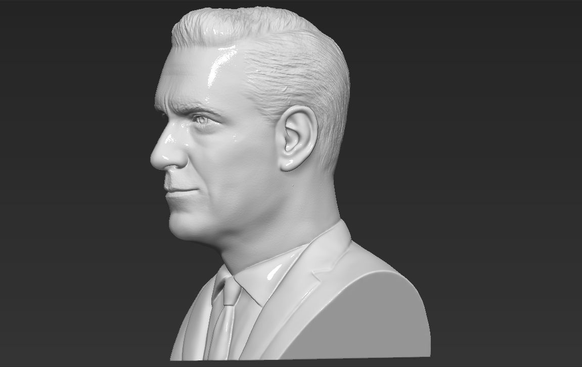 Don Draper Mad Men bust 3D printing ready stl obj 3D print model_3