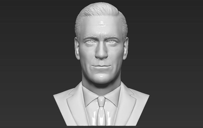 Don Draper Mad Men bust 3D printing ready stl obj 3D print model