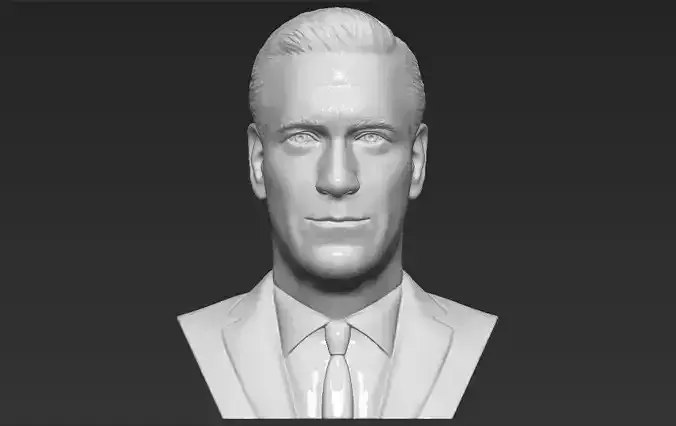 Don Draper Mad Men bust 3D printing ready stl obj 3D print model