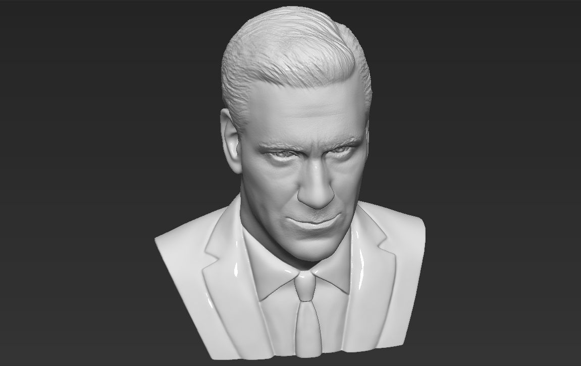 Don Draper Mad Men bust 3D printing ready stl obj 3D print model_22