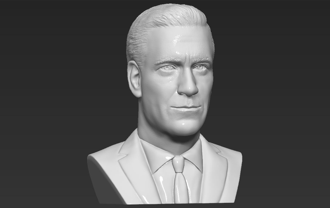 Don Draper Mad Men bust 3D printing ready stl obj 3D print model_10