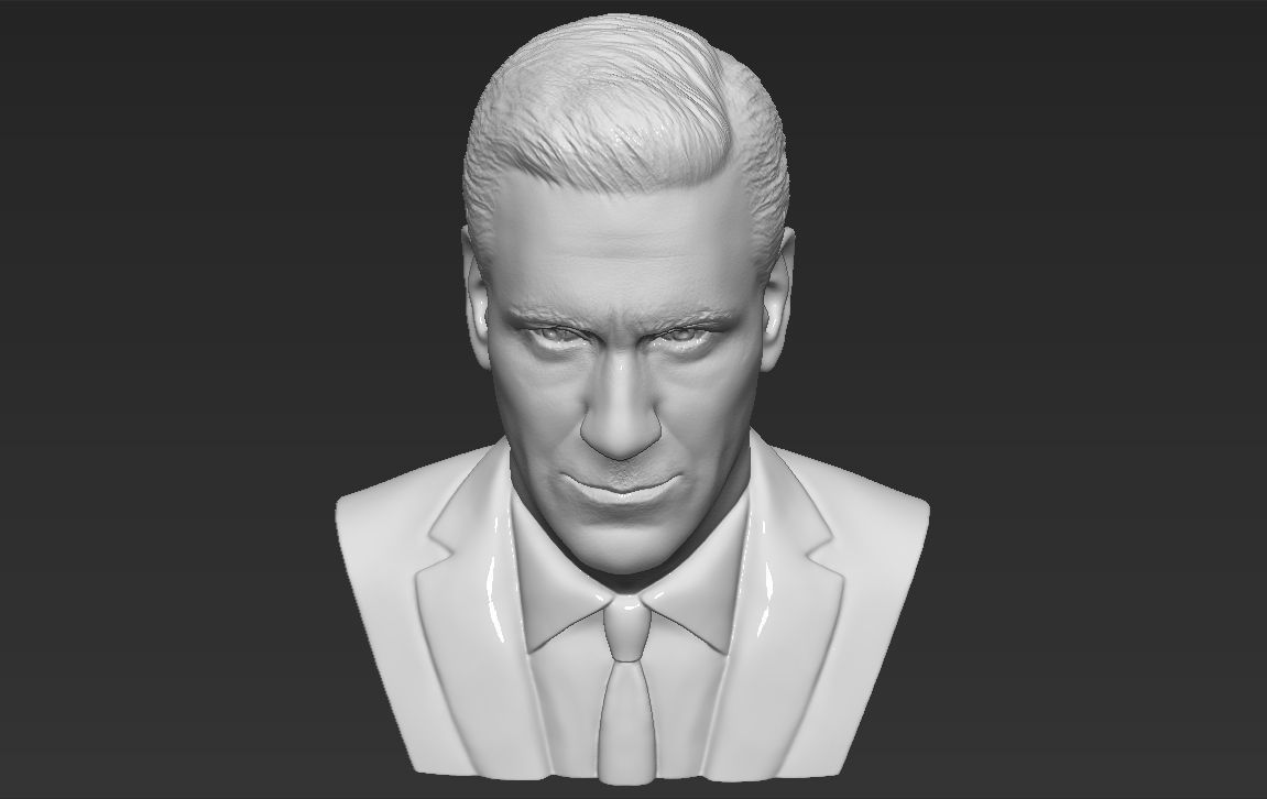 Don Draper Mad Men bust 3D printing ready stl obj 3D print model_14