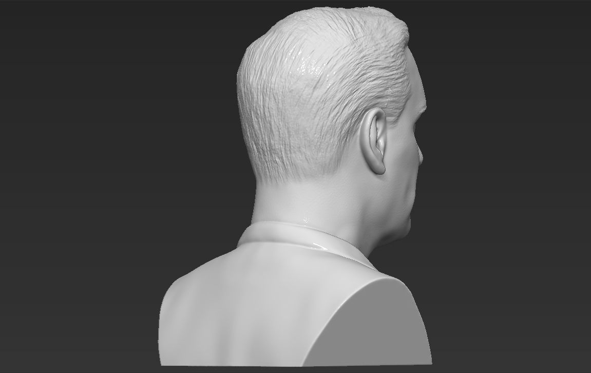 Don Draper Mad Men bust 3D printing ready stl obj 3D print model_7