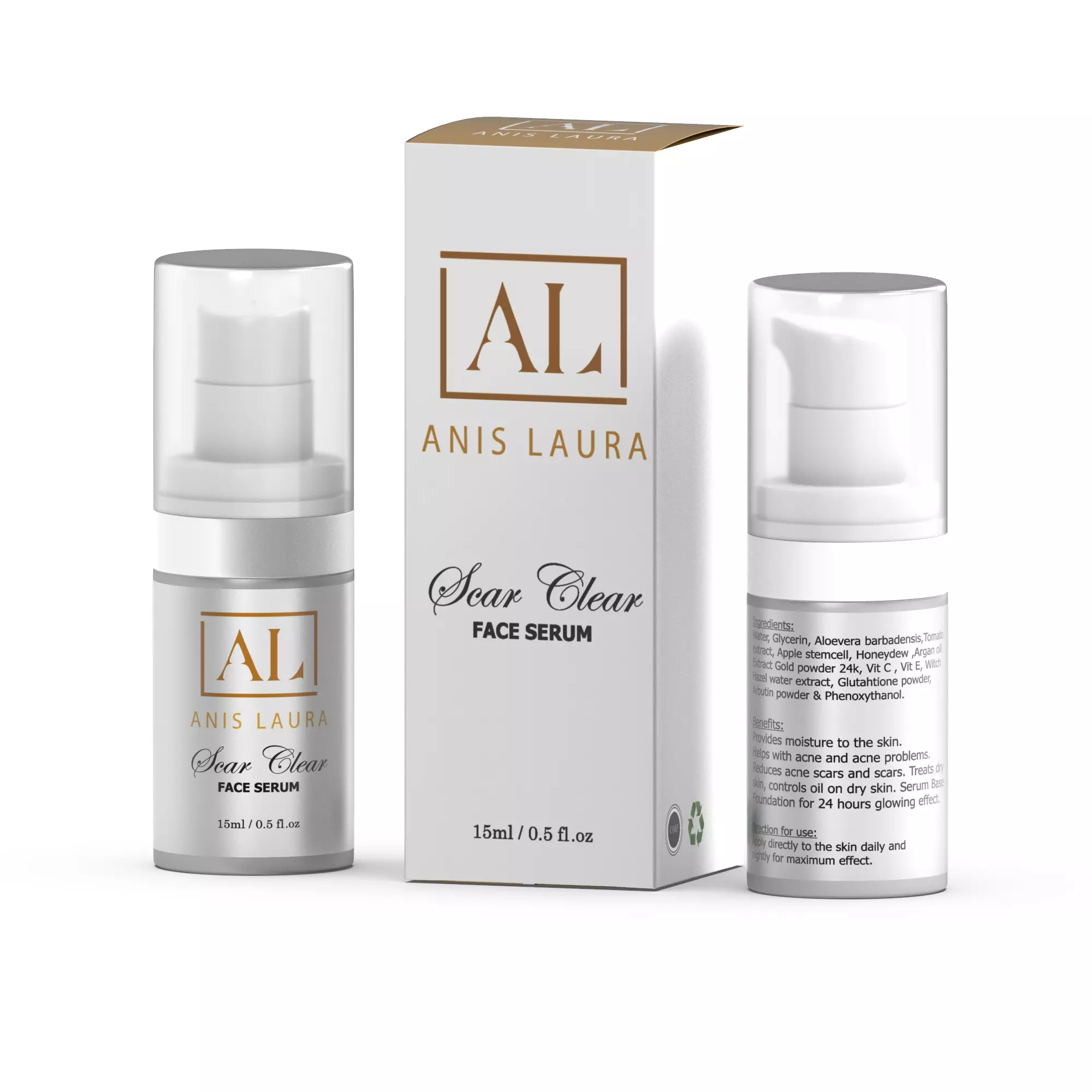 Perfume bottle and packaging Low-poly 3D model_0