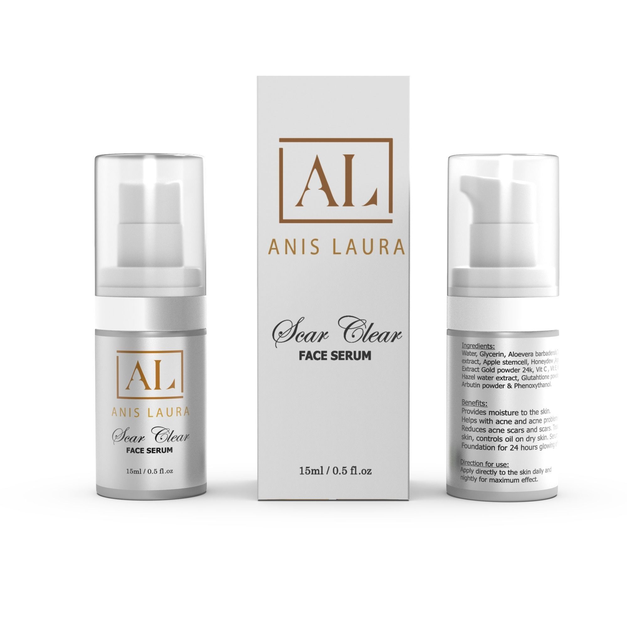 Perfume bottle and packaging Low-poly 3D model_3