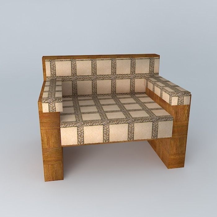 office sofa  3D model_2