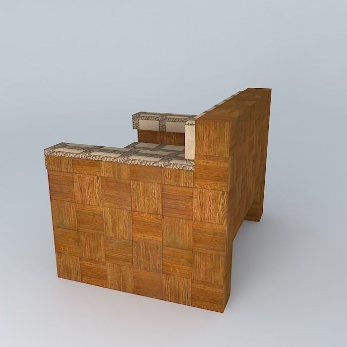 office sofa  3D model_1